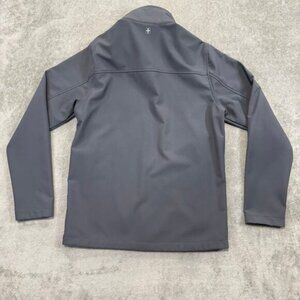 Swiss Tech Men's Softshell Gray Jacket Size Small 34-36 Full Zip Pockets